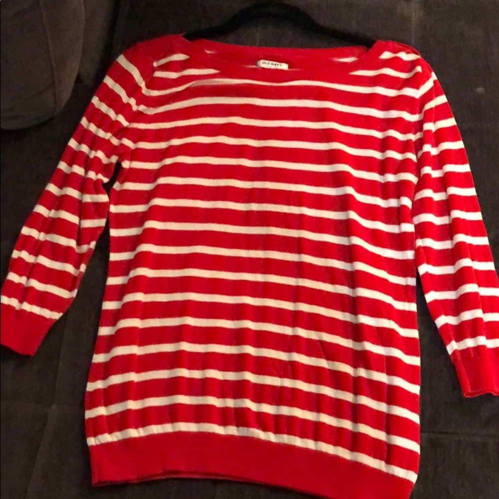 Old navy red & white sweater